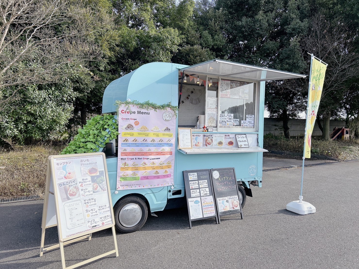 下妻市クレープキッチンカーモココさん登場