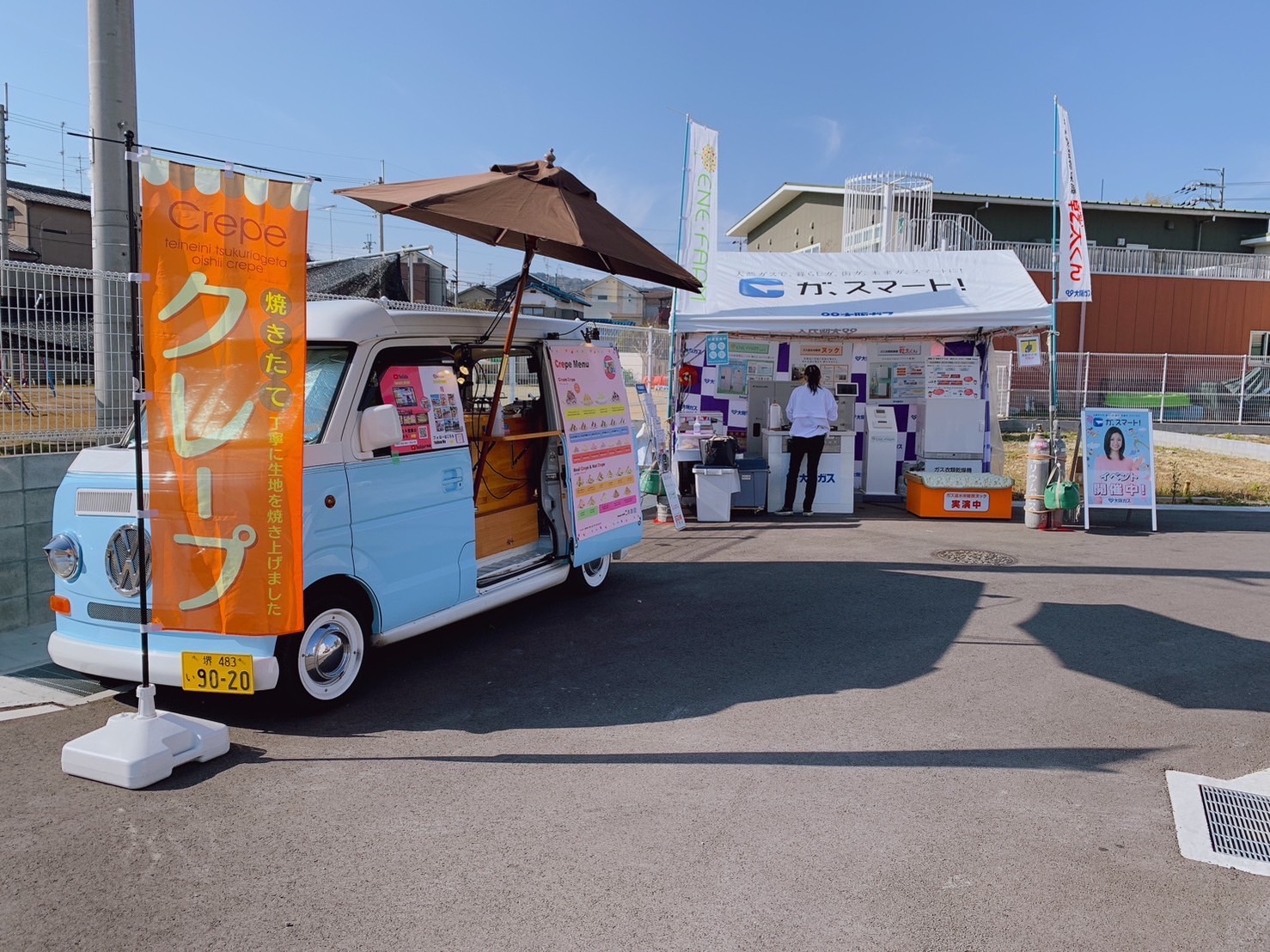 ホームズタウン京田辺モデルハウス見学会にクレープのキッチンカーで出店