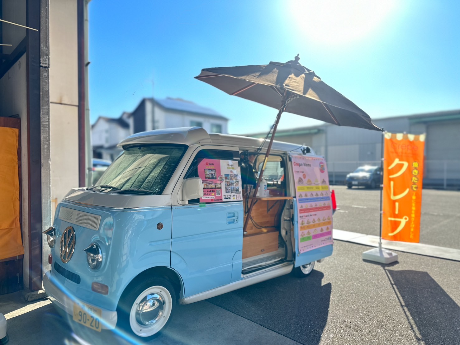 創業55年もくもく新春感謝祭にクレープキッチンカーで出店中